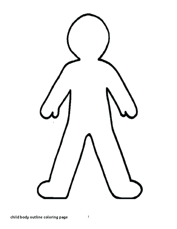 736x952 Girl Outline Template