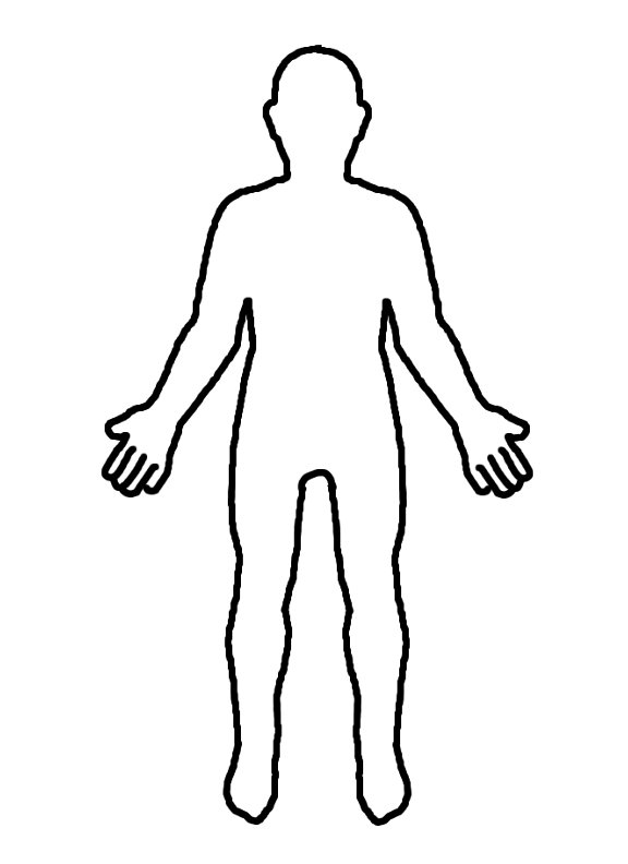 576x792 Body Outline Clipart