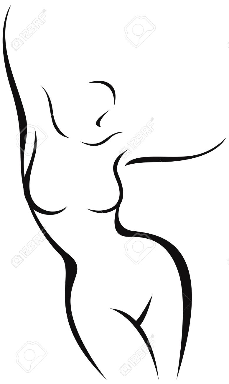 777x1300 Female Body Silhouette Art