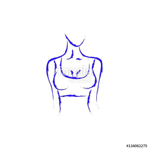 500x500 Vector Image Of A Woman's Body Beautiful Shape Turn Right