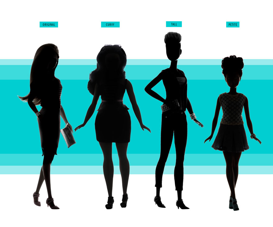 880x734 Barbie Releases New Dolls With Realistic Body Shapes Bored Panda