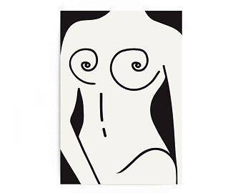 340x270 Female Body Sketch Etsy