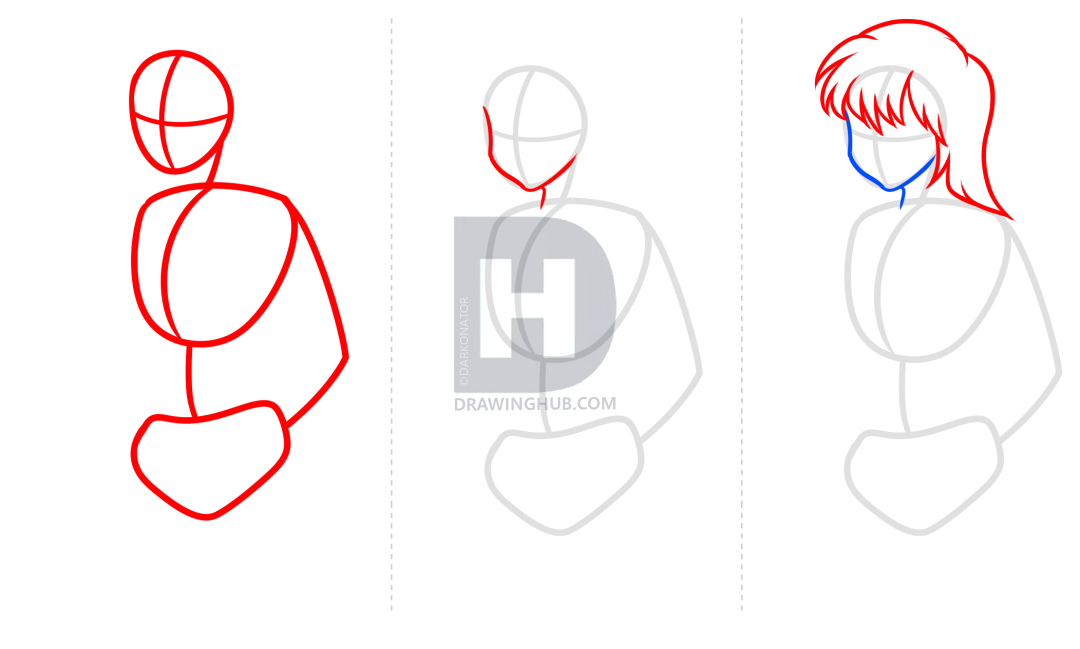 1080x649 How To Draw Anime Body Figures, Step