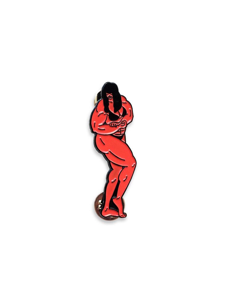 794x1059 Female Bodybuilder Girl Enamel Pin Etsy