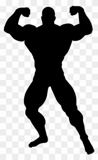 320x520 Free Png Muscle Man Bodybuilder Silhouette Png