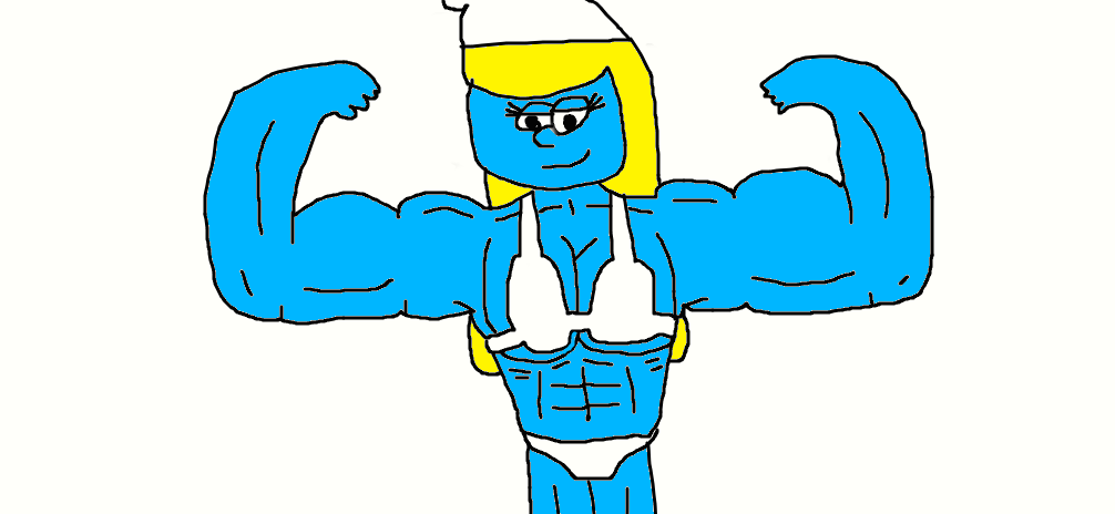 1006x464 Smurfette Female Bodybuilder
