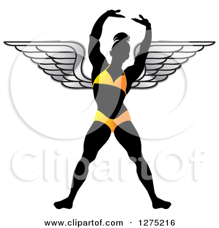 450x470 Female Bodybuilder Clipart