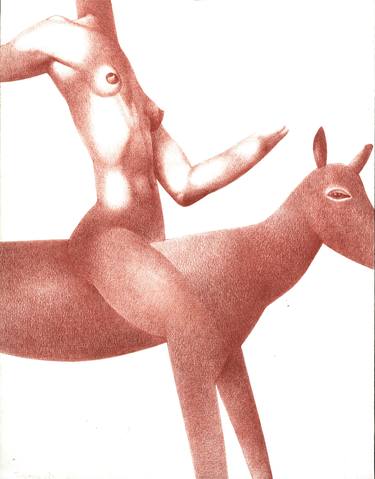 375x479 Female Centaur Drawing