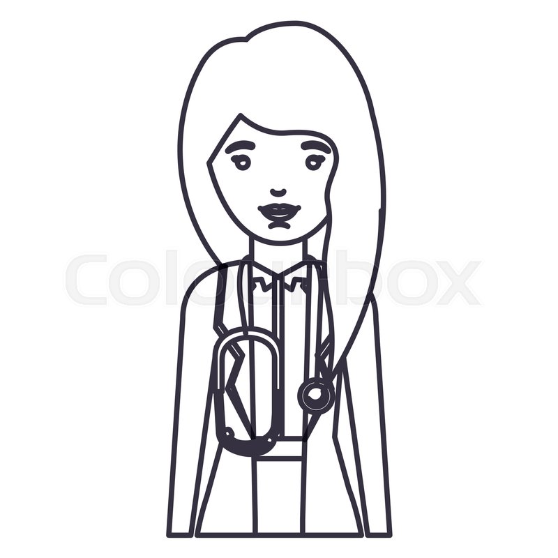 800x800 Doctor Woman Cartoon Icon Avatar Stock Vector Colourbox