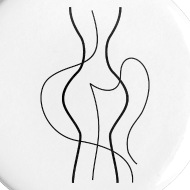 190x190 Abstract Woman Body Line Drawing Small Buttons Spreadshirt