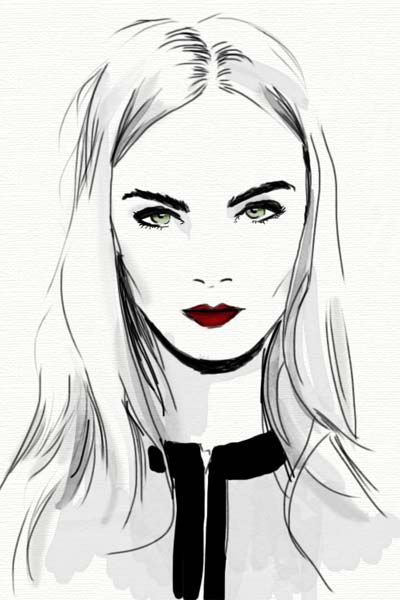 400x600 Love The Line Work In Her Hair Love All Of Her Illustration Art