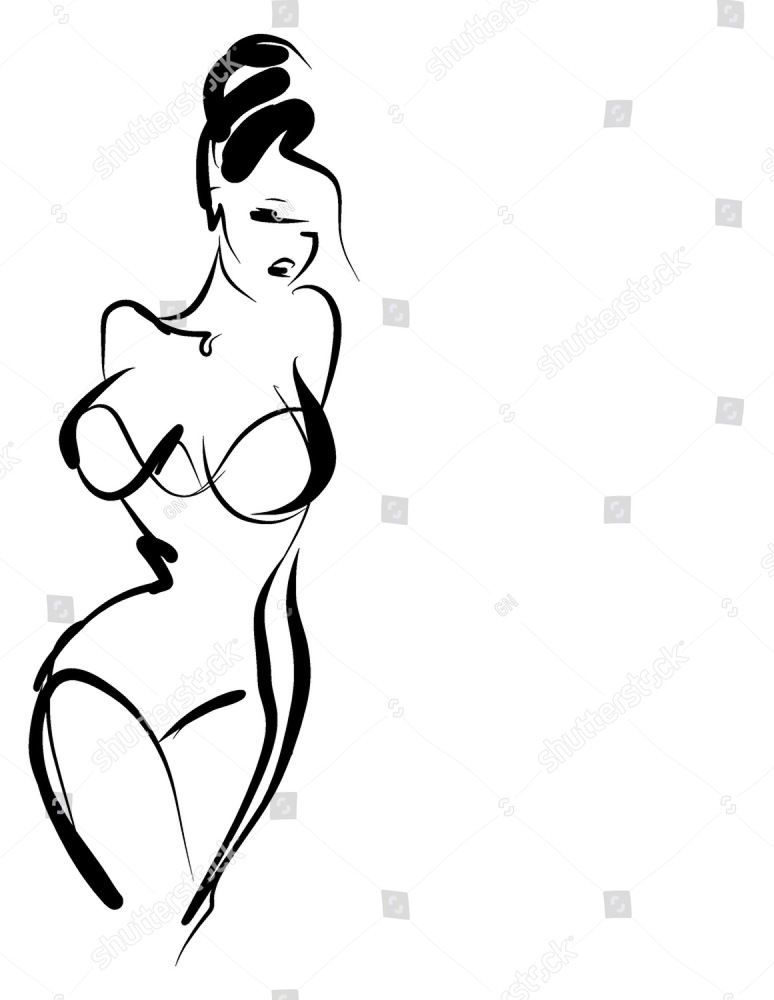 774x1000 Vector Stylish Original Hand Drawn Graphic With Beautiful Young