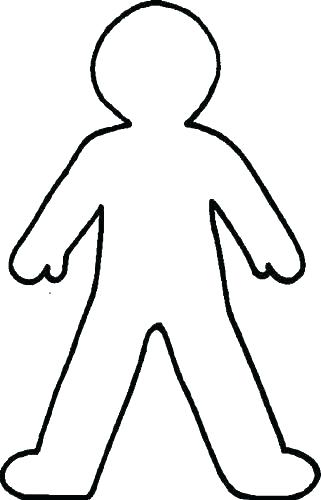 321x500 Human Body Outline Template Child Face The Female Drawing