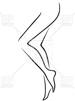 300x400 Outline Of Female Legs Vector Image Of People Natareal