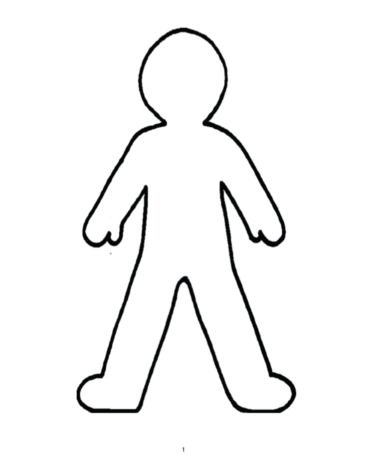 736x952 Outline Of A Body Template