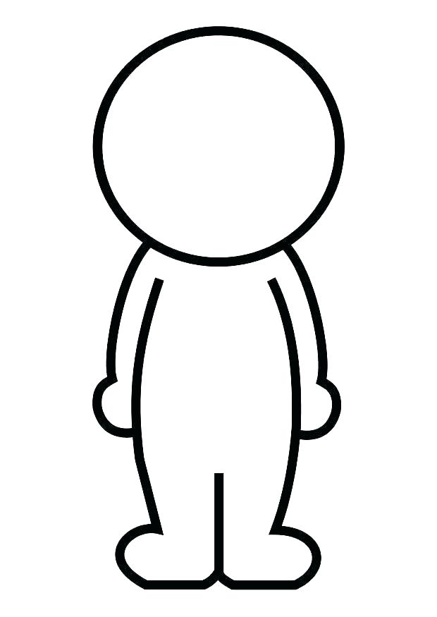 620x875 Printable Human Body Outline Template Blank On Bo