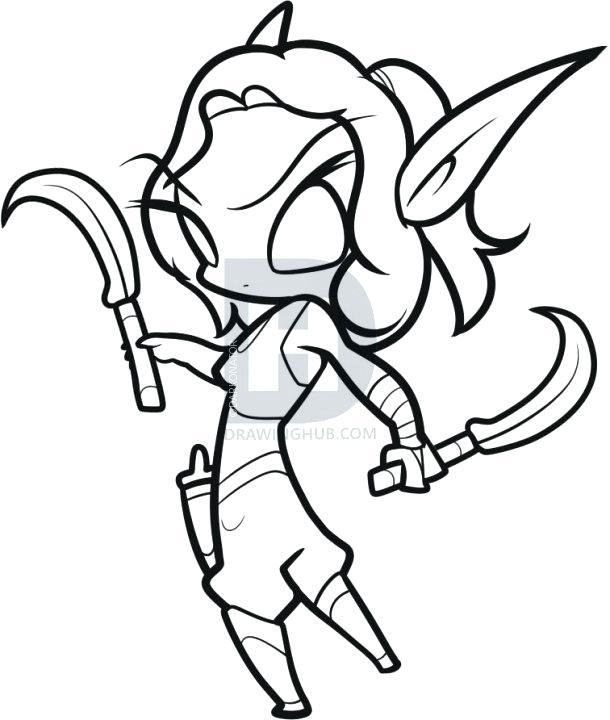 610x720 How To Draw An Elf How To Draw An Elf For Easy Step