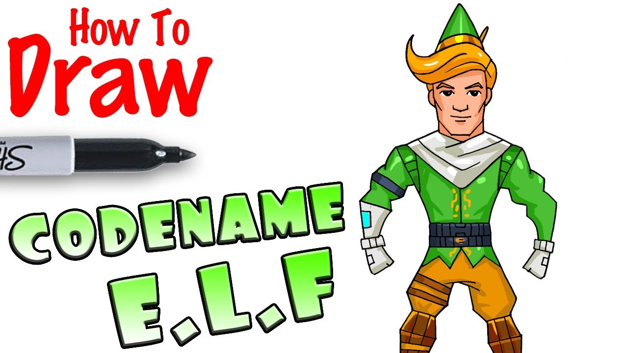 1280x720 How To Draw Codename E L F Fortnite