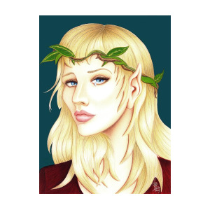 300x300 Portrait Of A She Elf Drawing
