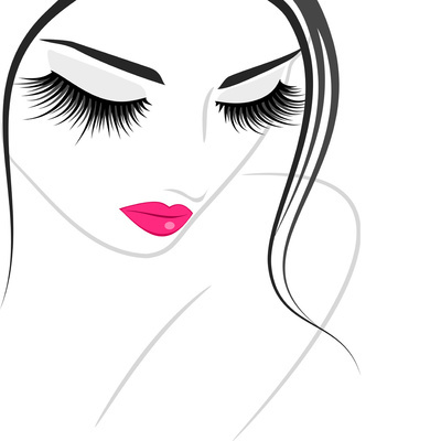 400x400 Female Face Closeup Art Print