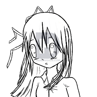 400x400 How To Draw A Female Face, Step