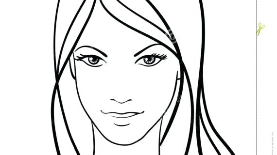 570x320 Simple Face Drawing Picture Of Draw A Simple Female Face Drawing