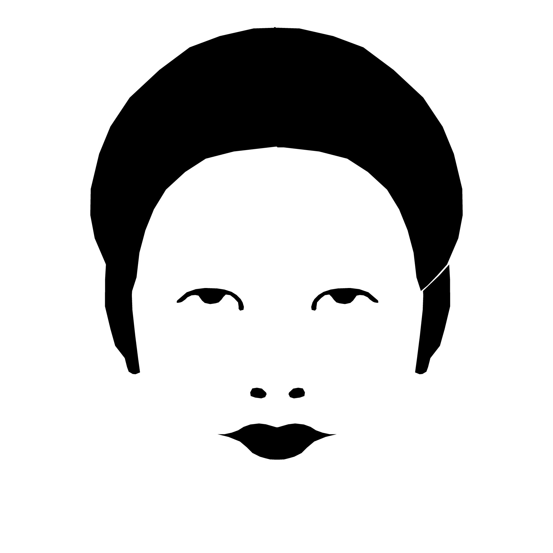 1920x1920 Face, Drawing, Vector, Line, Female