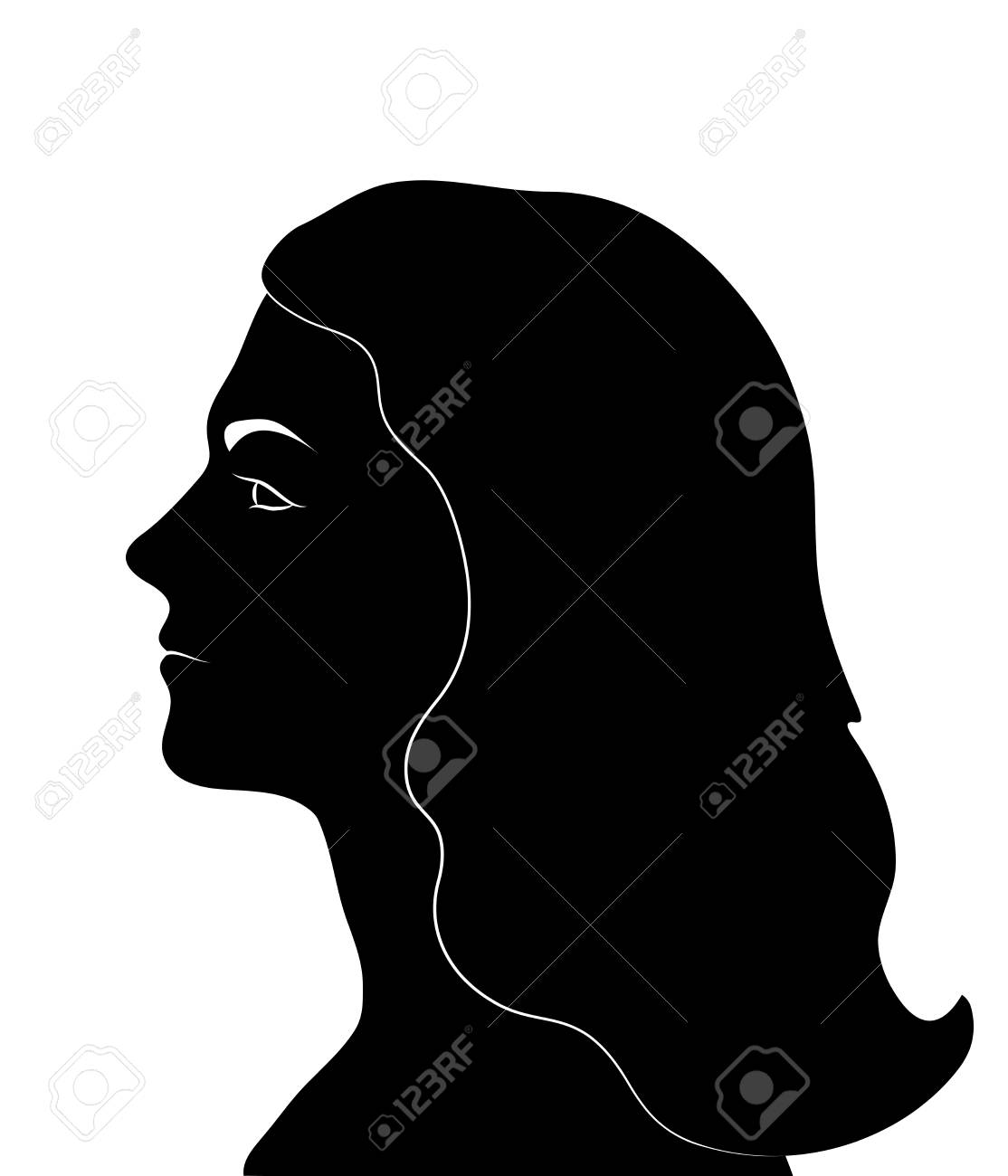 1114x1300 Huge Collection Of 'female Silhouette Face' Download More Than