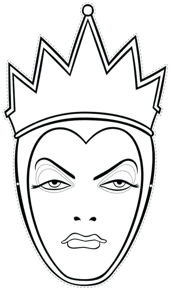 600x1023 Mask Printable Template Coloring Pages Templates Free Halloween