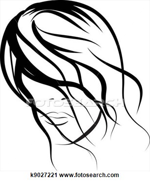307x370 Woman Face Profile Clipart