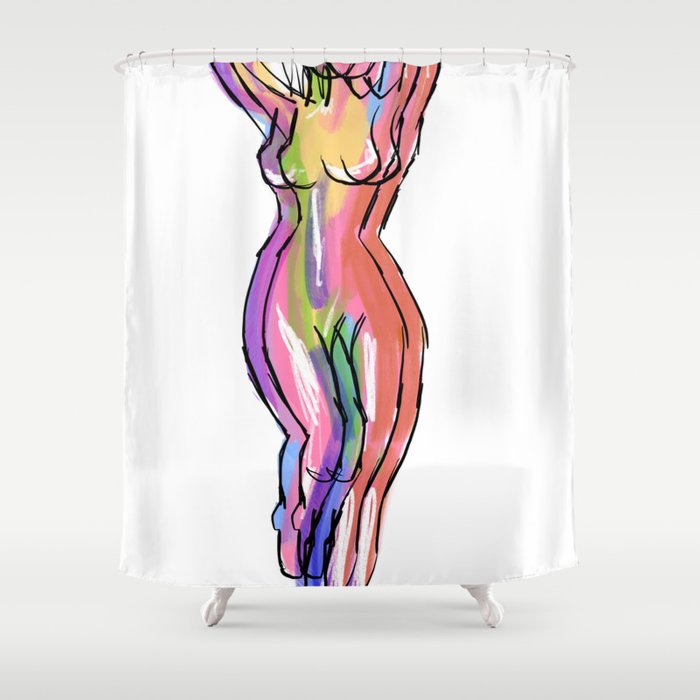 700x700 The Illusion Of The Female Form Shower Curtain