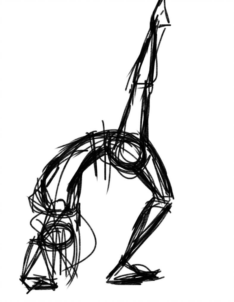 787x1016 Gesture Drawing Female Gymnast