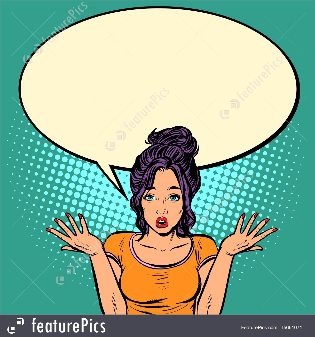 1300x1392 Illustration Of Confused Woman Gesture