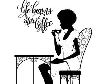 340x270 Female Hair Drawing Etsy