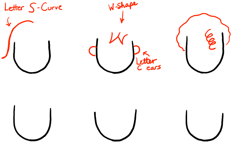 800x497 How To Draw Girls Hair Styles For Cartoon Characters Drawing