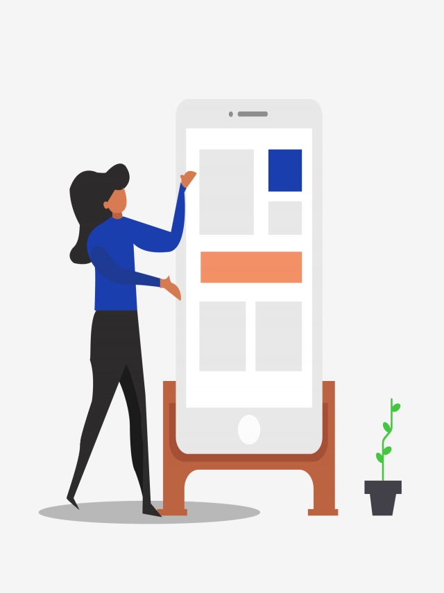 640x856 Girl Speech Cartoon Hand Drawing, Female Speech, Cartoon Hand