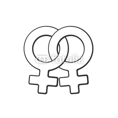 400x400 Vector Illustration Hand Drawn Doodle With Female Homosexual