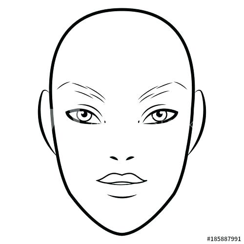 500x500 Funny Face Drawing Templates Template Free Printable Cartoon Save