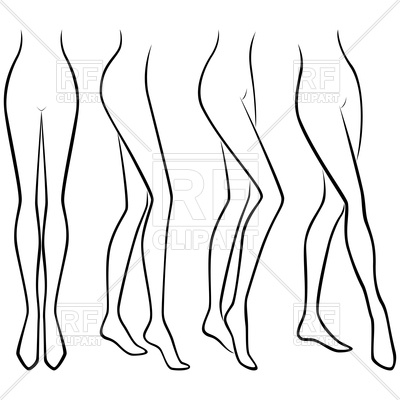 400x400 Slim Female Legs Vector Image Of People Natareal