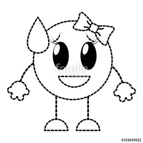 500x500 Dotted Shape Shame Laugh Female Emoji Expression With Arms