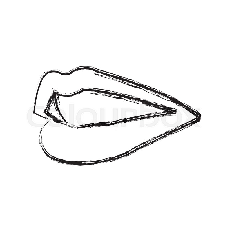 800x800 Lips Female Mouth Cartoon Image Icon Stock Vector Colourbox