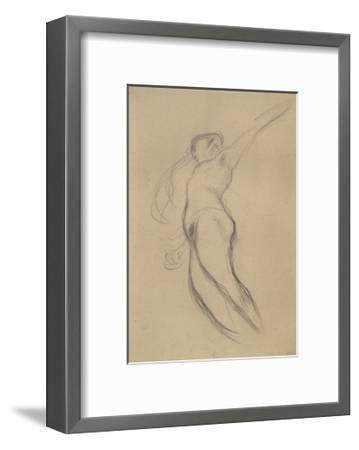 359x450 Floating Female Figure In Profile Giclee Print