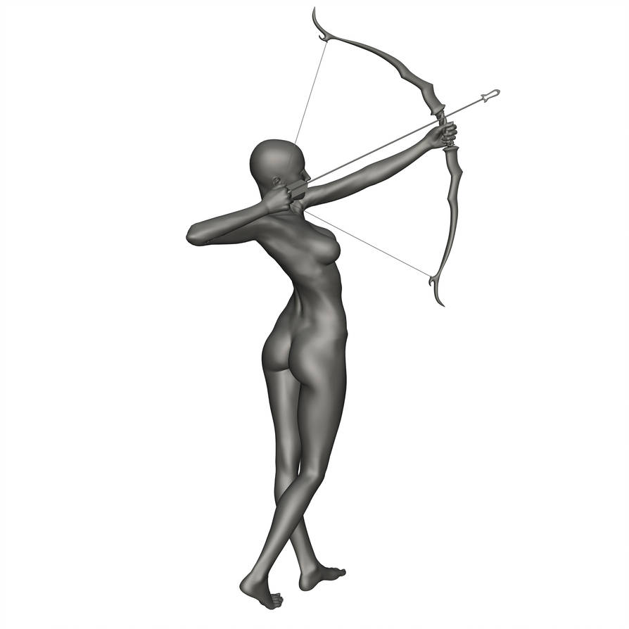 894x894 Female Archer Reference