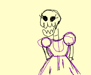 300x250 Skeleton With Dress