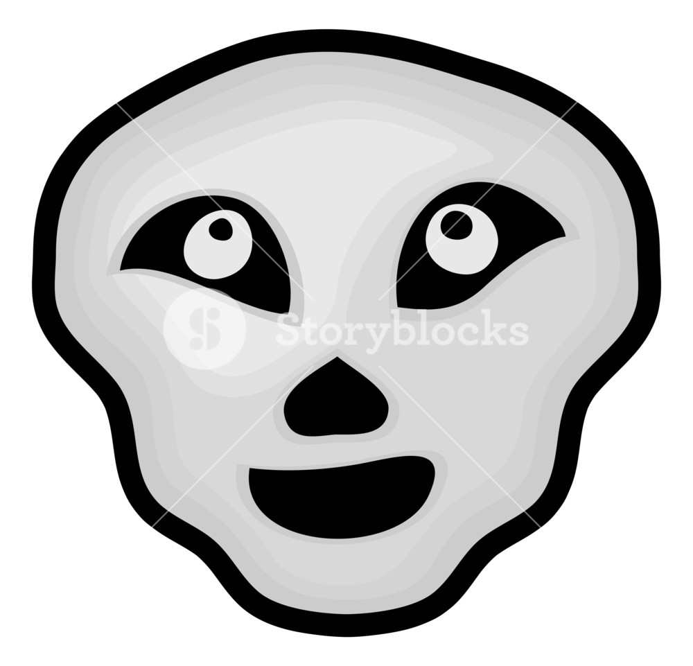 1000x961 Funny Skull Halloween Graphic Royalty Free Stock Image