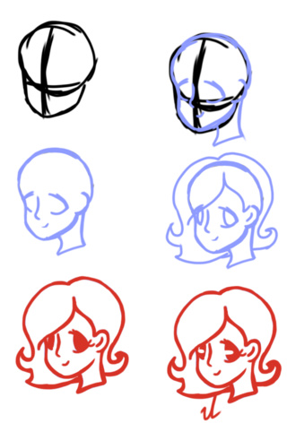 320x482 Smol Tutorial On How I Draw Female Faces I Guess! Idid This All