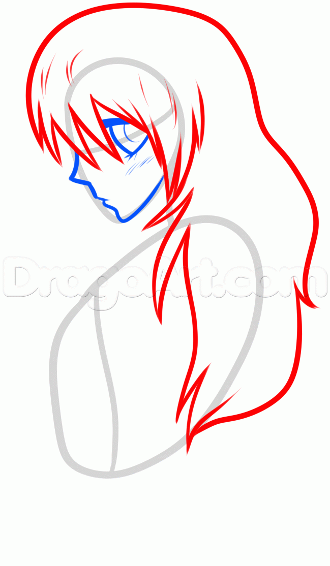 649x1114 How To Draw An Anime Vampire Girl, Step