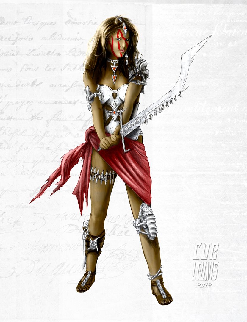 830x1082 Indian Warrior Fantasy Female Design