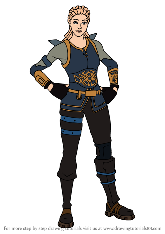 565x800 Learn How To Draw Highland Warrior From Fortnite