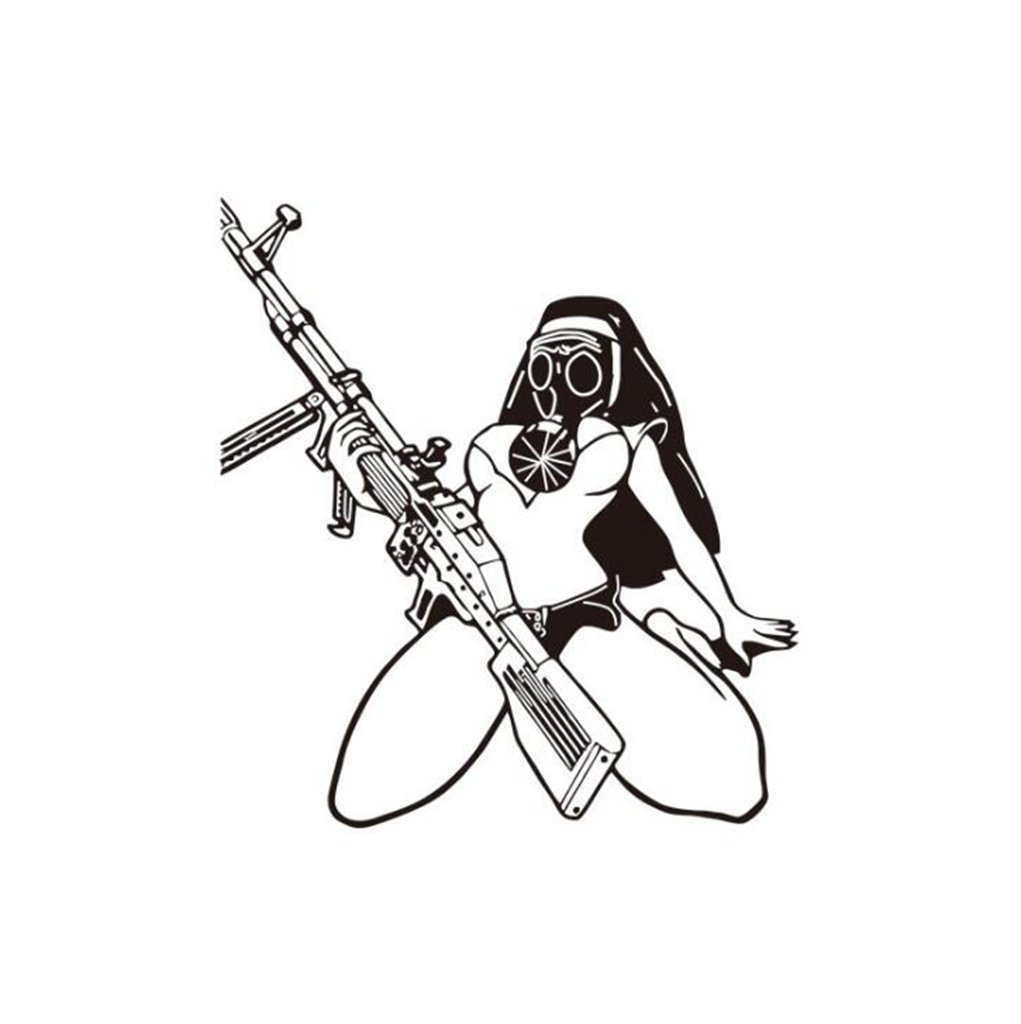 1021x1024 Madaye Creative Female Warrior Wall Stickers Stickers Amazon Ca